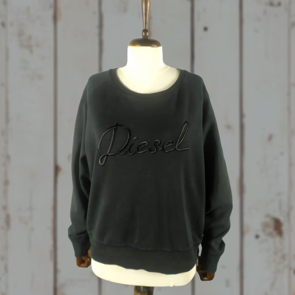 Diesel Diesel Pullover Sweater Womens Embroidered Logo Size M / US 6-8 / IT 42-44 - 1 Thumbnail