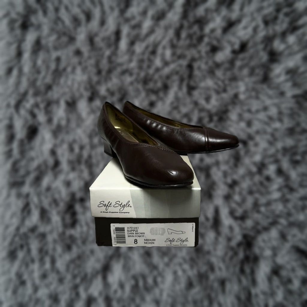 Hush Puppies Hush Puppies Pumps Women Size 8 Brown 90s Y2K Dark Academia Square Chunky Heel Size US 8 / IT 38 - 1 Thumbnail