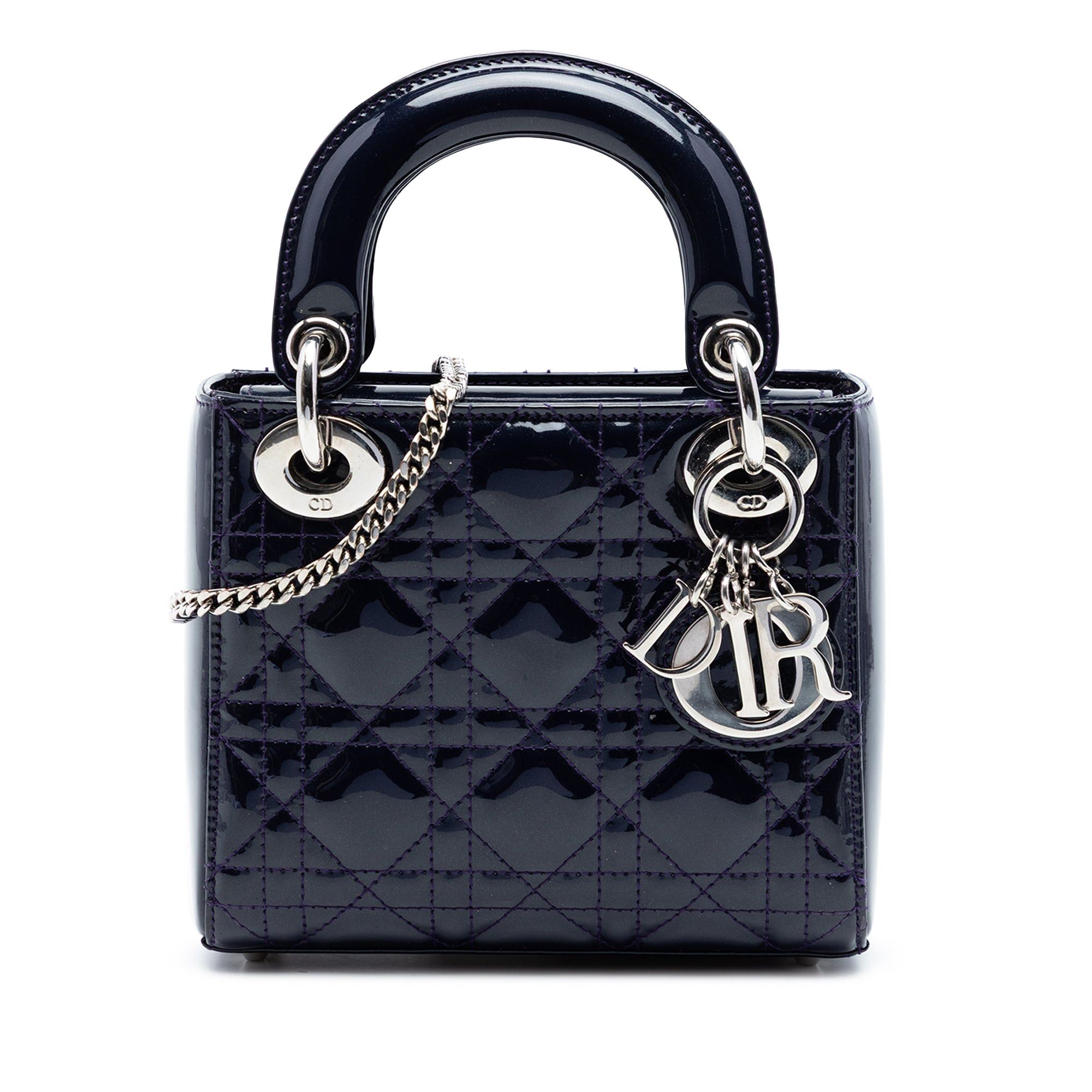 Dior Mini Patent Cannage Lady Dior Size ONE SIZE - 1 Thumbnail