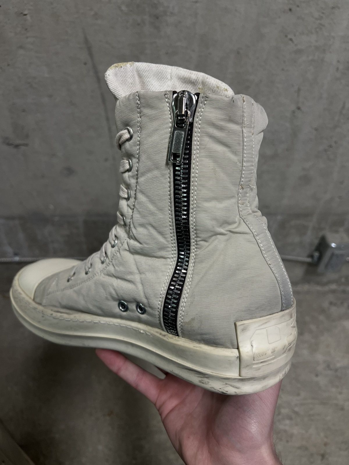 Rick Owens Drkshdw Rick Owens DRKSHDW Pearl High Ramones Size US 9.5 / EU 42-43 - 5 Thumbnail