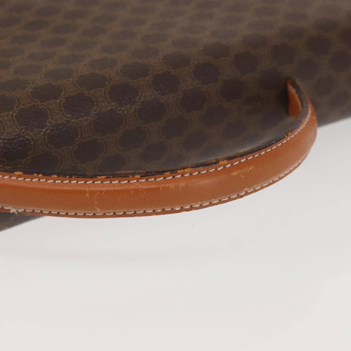 Celine CELINE Macadam Canvas Hand Bag Pvc Leather Brown Gold Size ONE SIZE - 7 Thumbnail