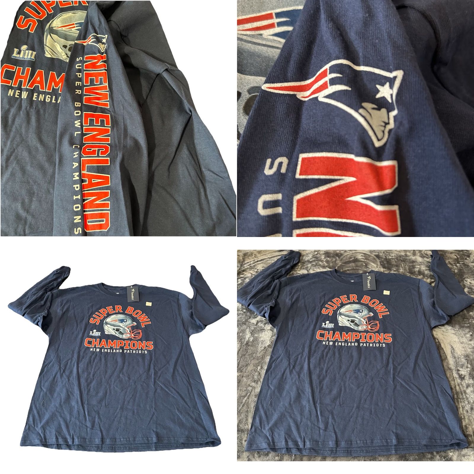 Vintage VINTAGE New England Patriots Long Sleeve Shirt Men XL Fanatics NWT Navy Blue Size US XL / EU 56 / 4 - 8 Thumbnail