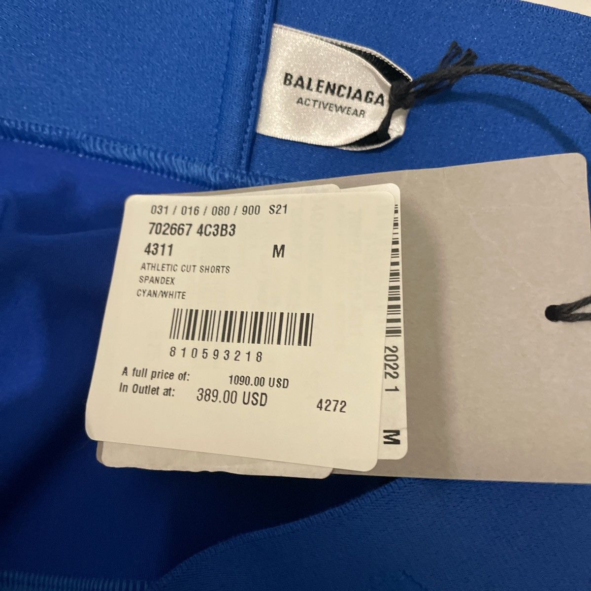 Balenciaga Balenciaga Spandex Biker Shorts Size 27" / US 4 / IT 40 - 4 Thumbnail