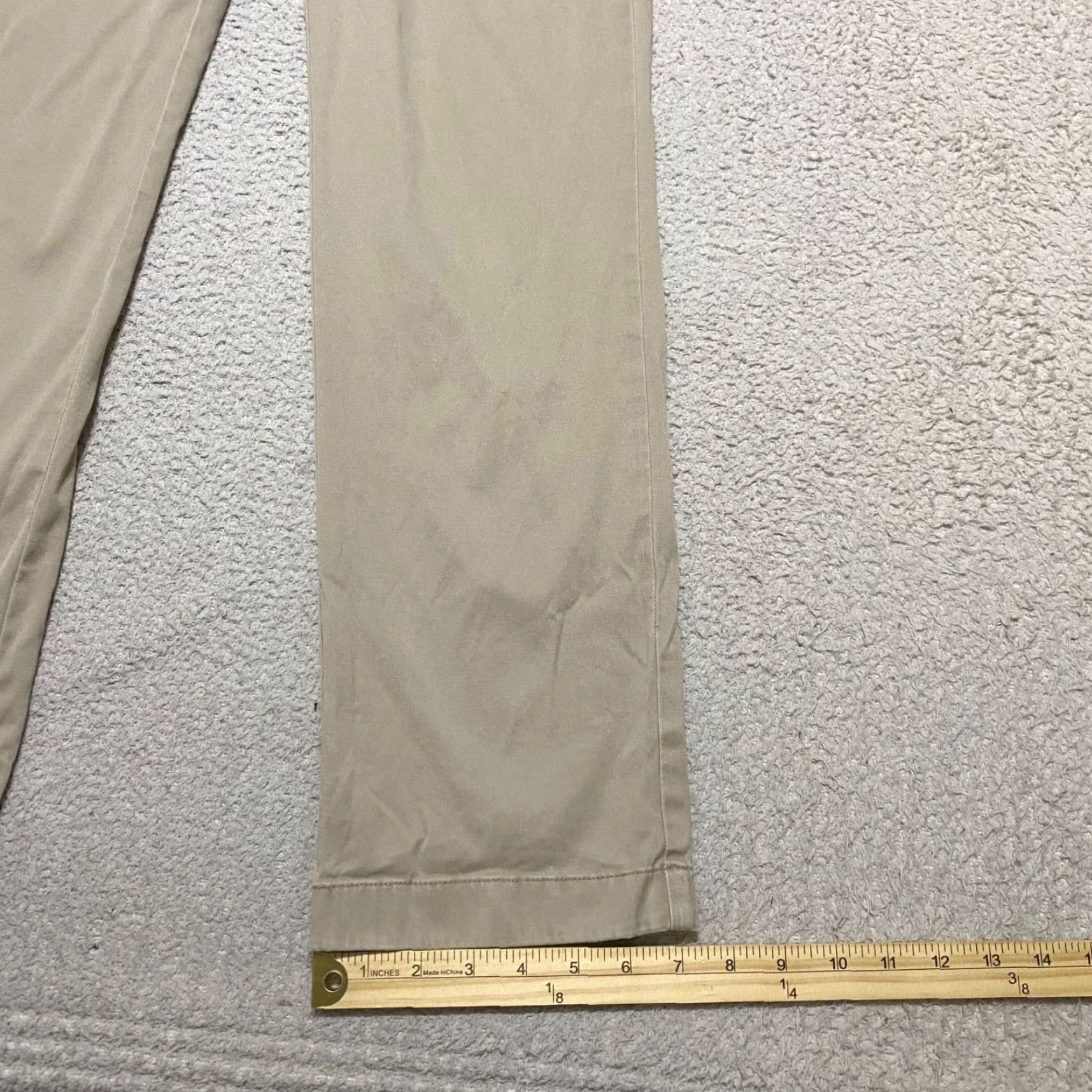 J.Crew Vineyard Vines Mens Pants 30x32 Beige Chino Straight Mid Rise Business Casual Size US 30 / EU 46 - 5 Thumbnail