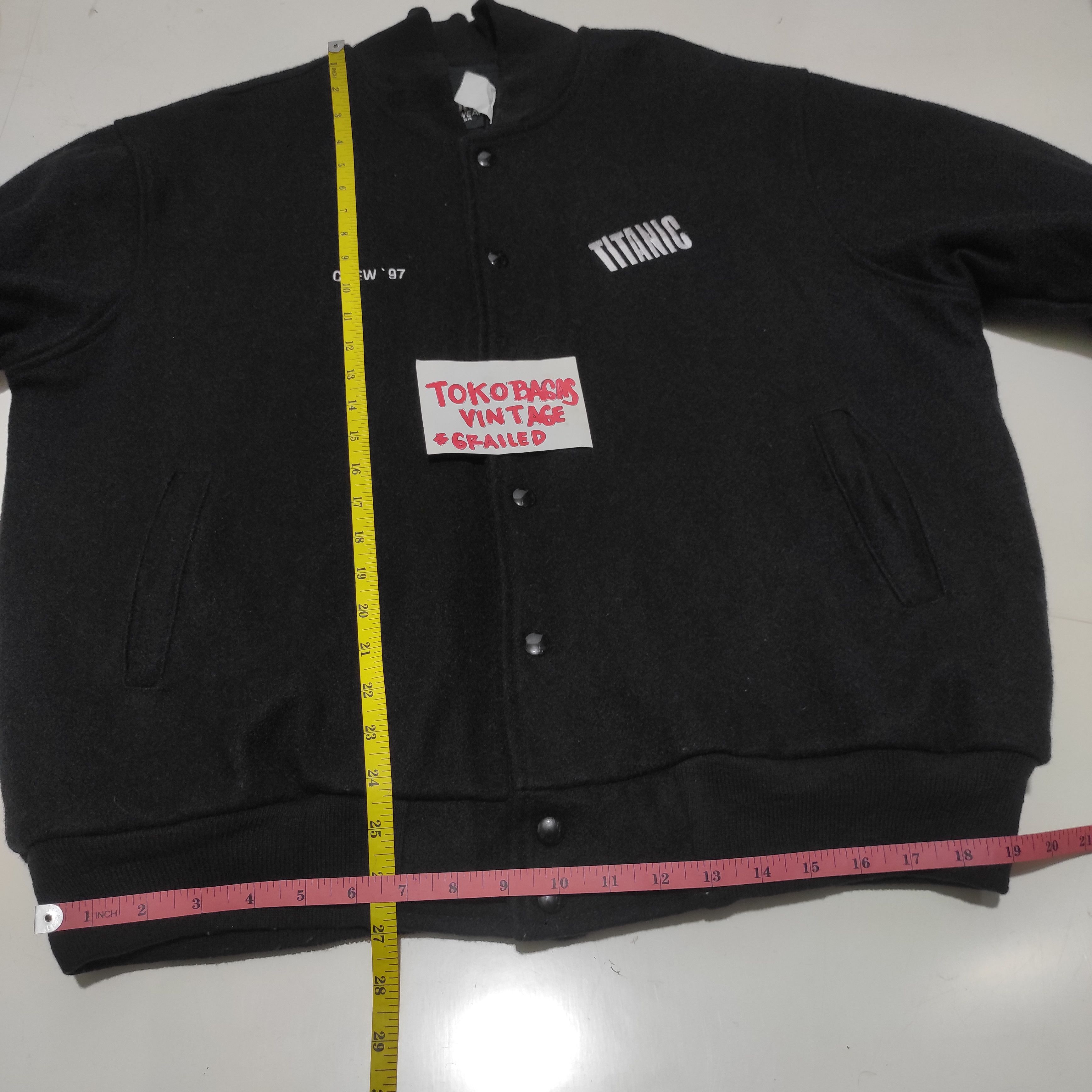 Vintage Vintage 1997 Titanic Movie Promo Wool Jacket Crew Size US XL / EU 56 / 4 - 24 Thumbnail