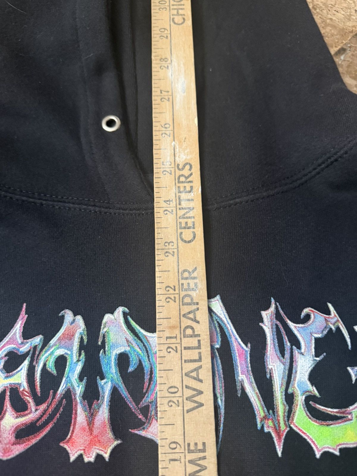 Revenge FUCK VETEMENTS CROPPED HOODIE BLACK Size US M / EU 48-50 / 2 - 13 Thumbnail