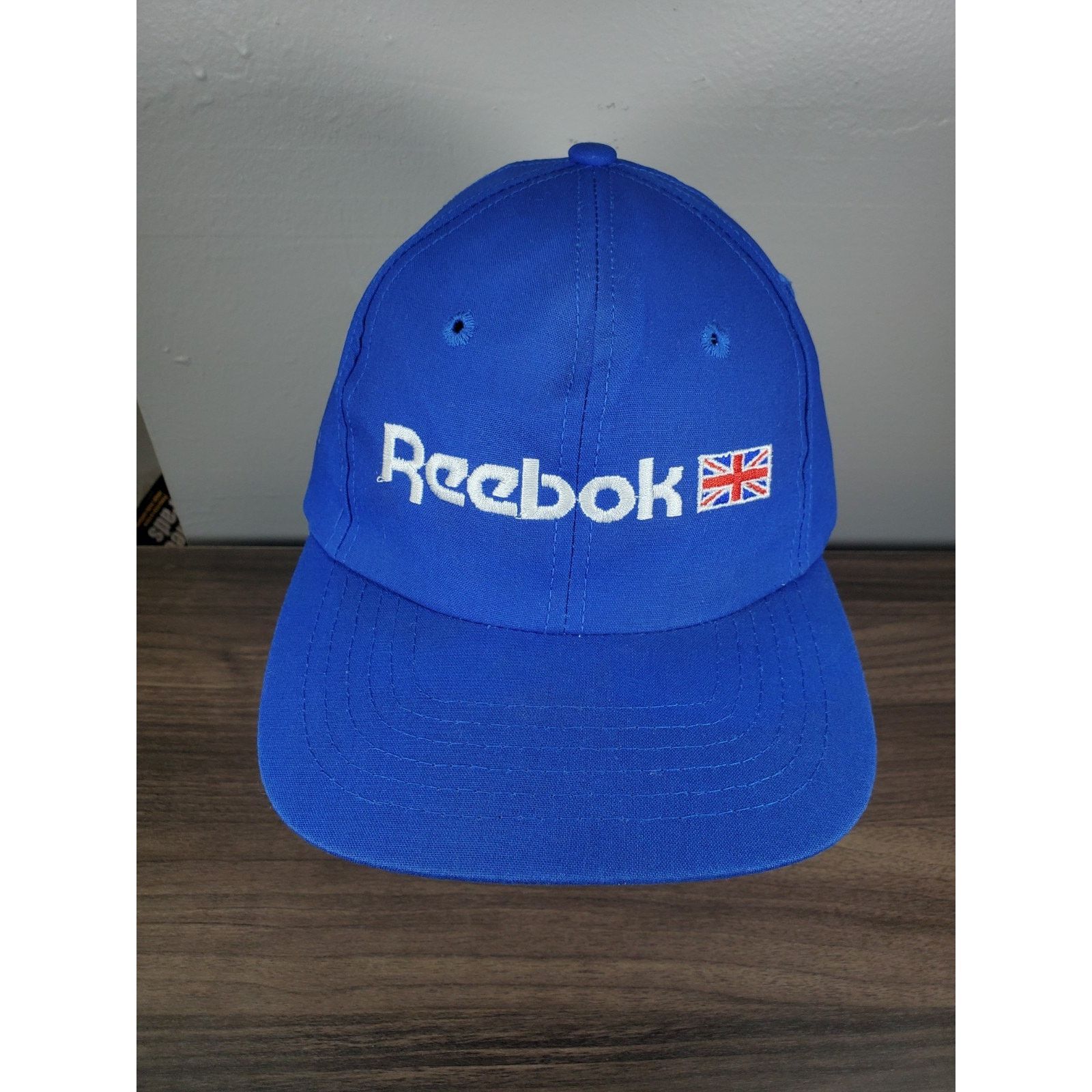 Reebok × Vintage Vintage REEBOK Hat Blue Slide Adjustable Baseball Cap 90s Size ONE SIZE - 4 Thumbnail