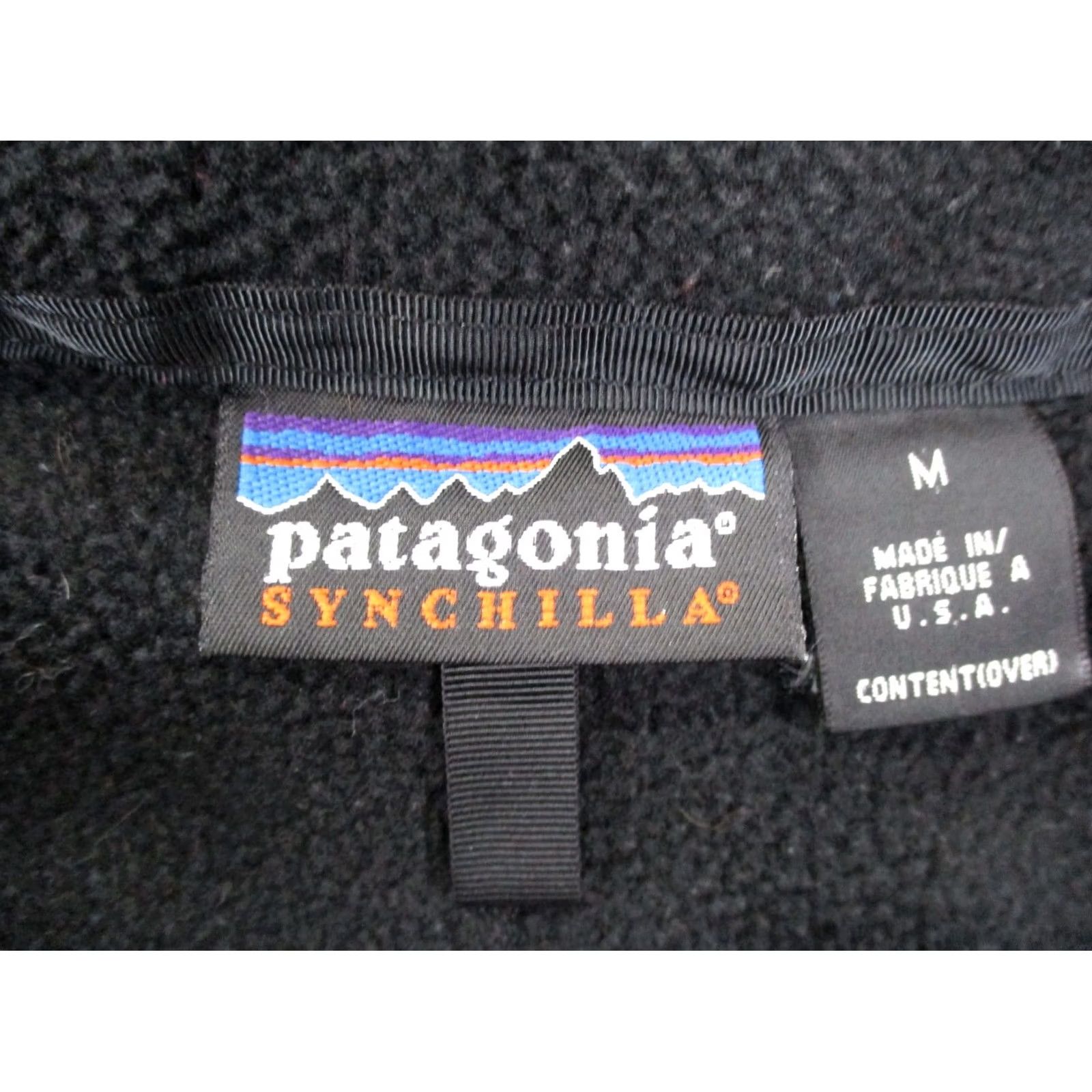 Patagonia Patagonia Jacket Men M Black Fleece Vintage Synchilla Hiking Camping USA 25527 Size US M / EU 48-50 / 2 - 6 Thumbnail