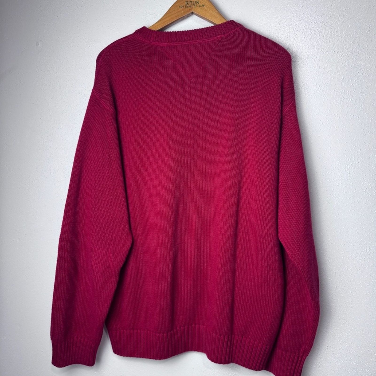 Tommy Hilfiger Tommy Hilfiger Red Cotton Pullover Sweater Men’s Size XL Size US XL / EU 56 / 4 - 11 Thumbnail