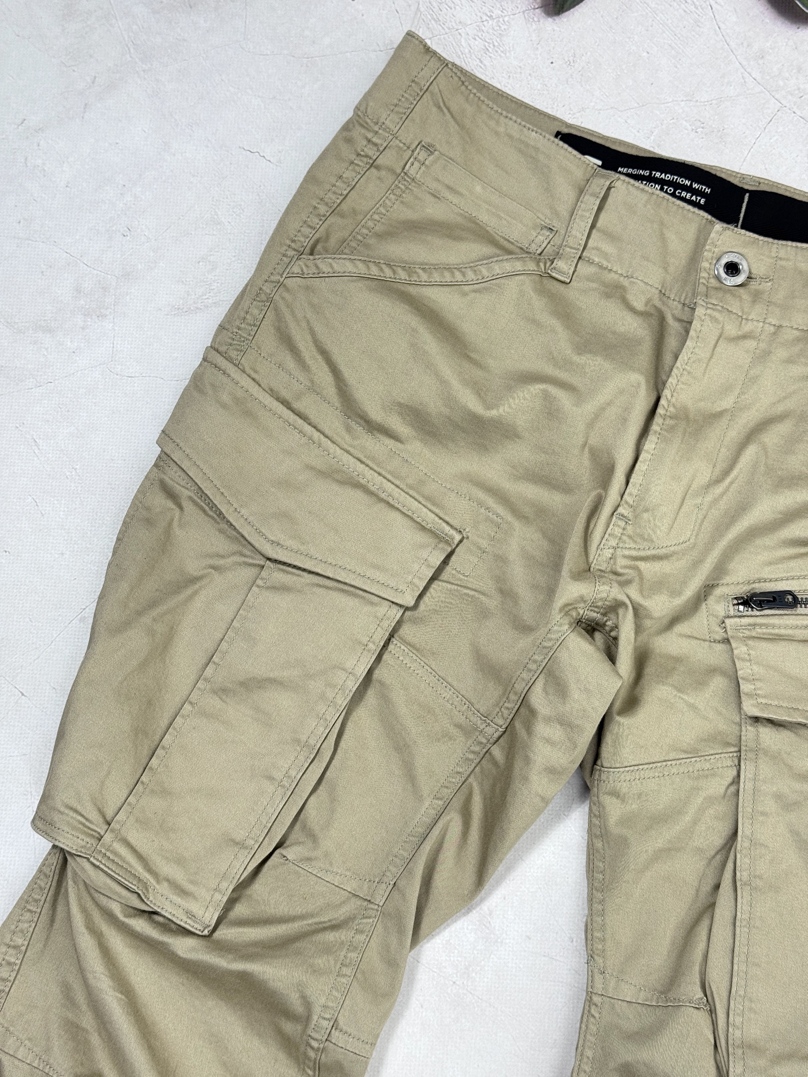 G-Star G-Star Raw Rovic Zip 3D Tapered Cargo Pants Multipocket Size US 33 - 6 Thumbnail
