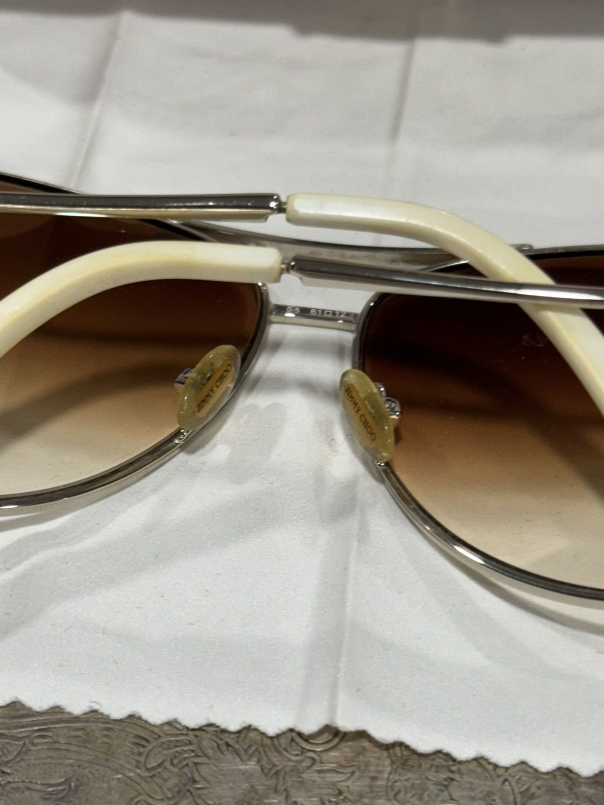 Jimmy Choo Jimmy Choo Aviator Sunglasses Size ONE SIZE - 6 Thumbnail