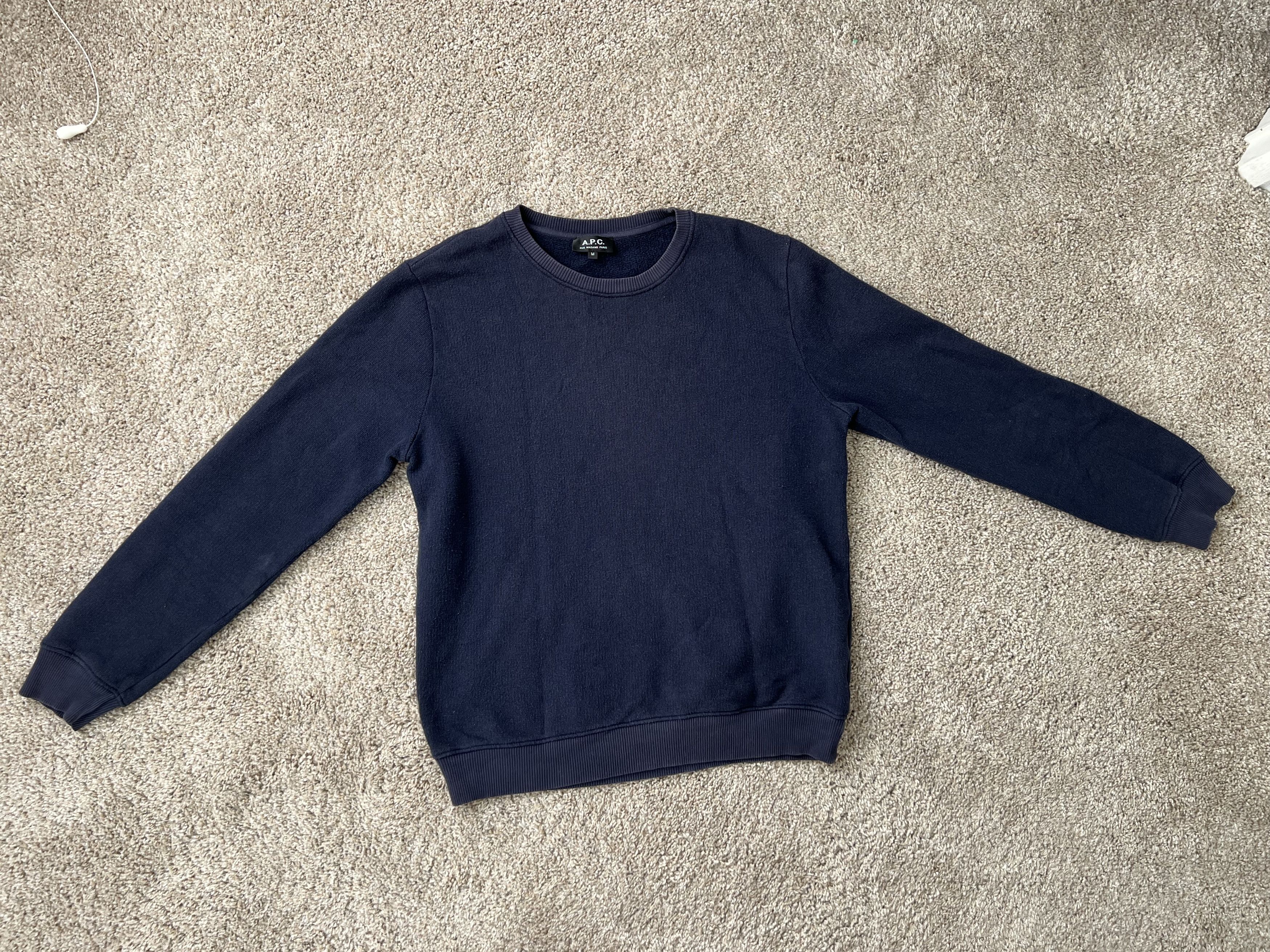 A.P.C. Navy Blue Jumper Size US M / EU 48-50 / 2 - 2 Thumbnail