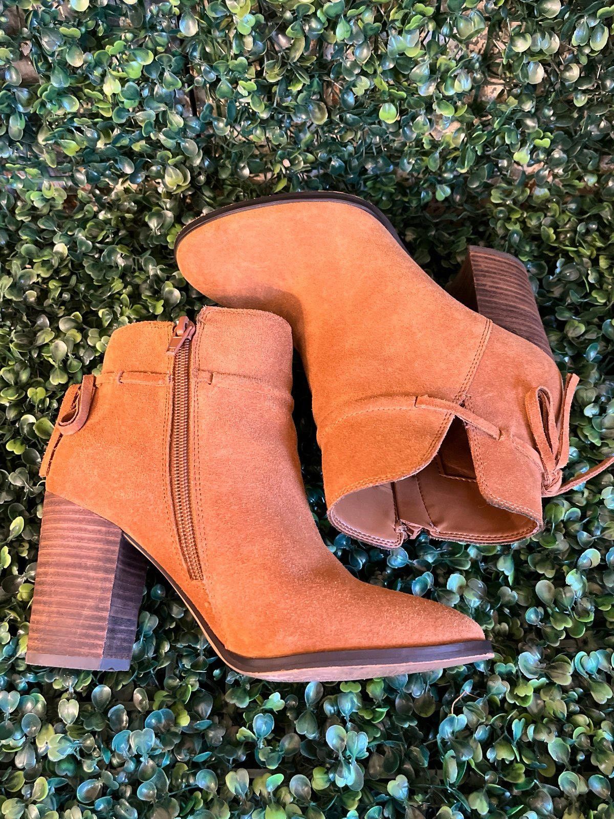 Designer Gibson Latimer Leather booties size 6 brown Size US 6 / IT 36 - 2 Thumbnail