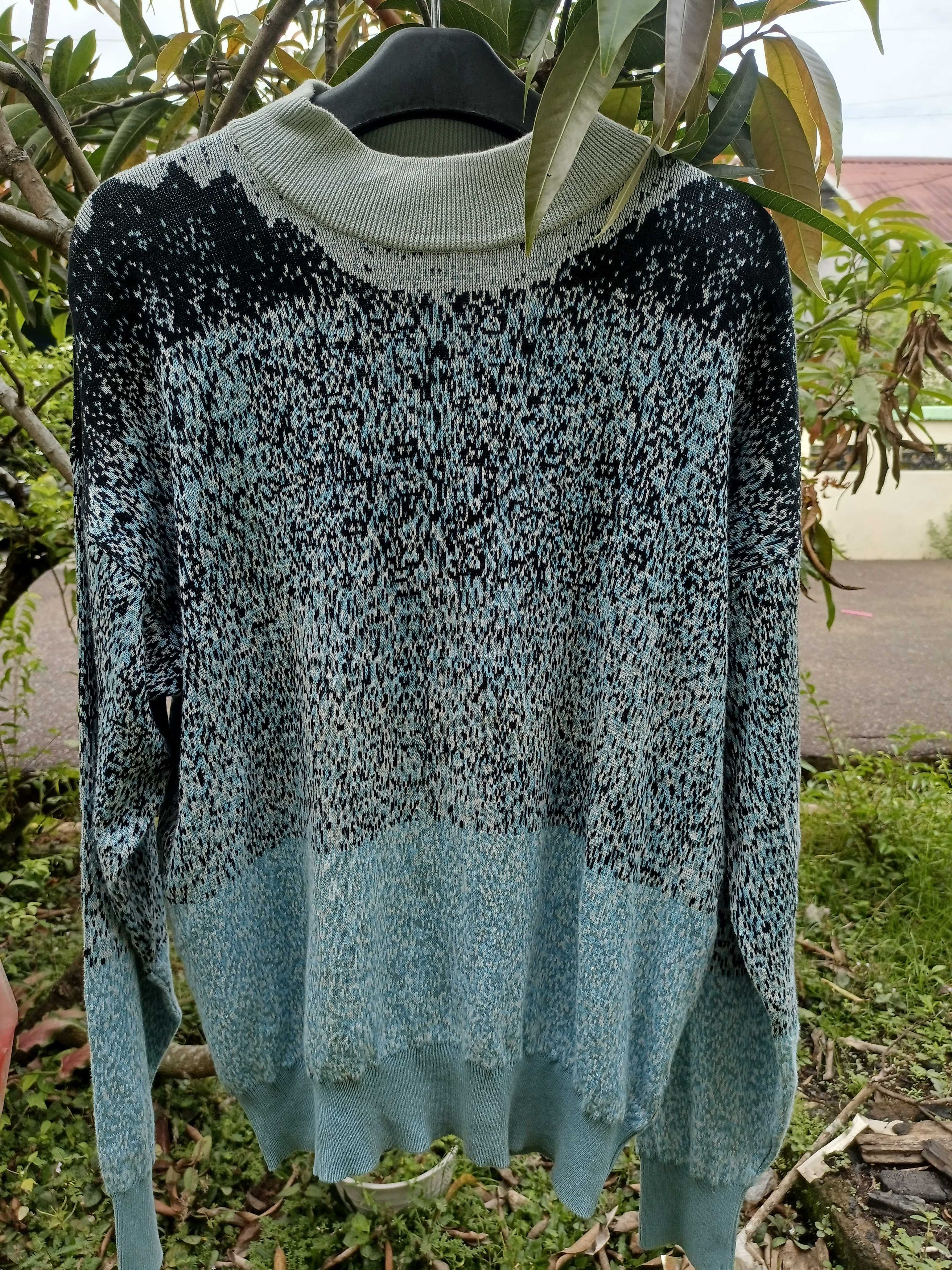 Designer × Kenzo KENZO PARIS Mix Color UNISEX Knit Sweater Jumper Neck Size L / US 10 / IT 46 - 7 Thumbnail
