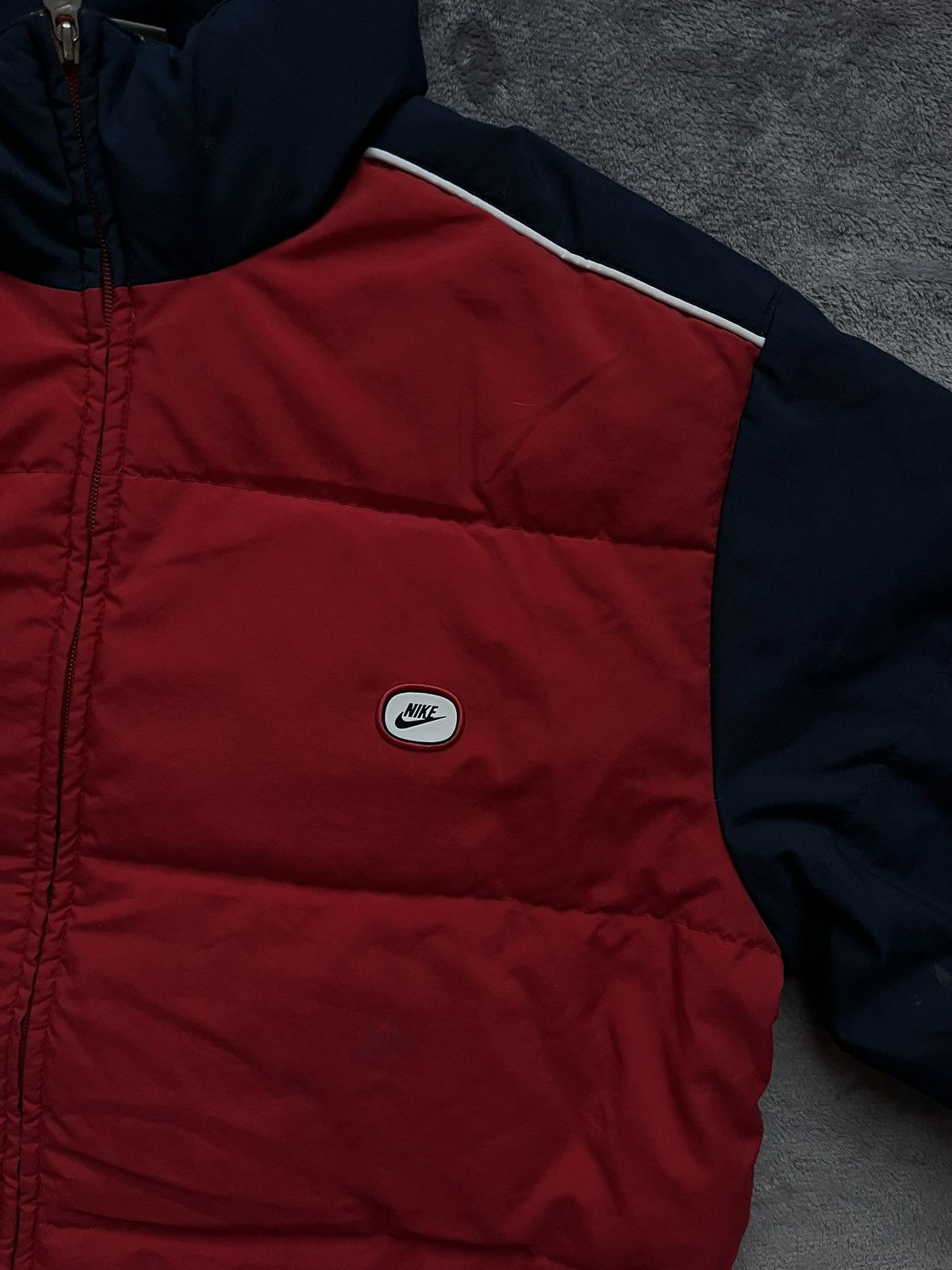 Nike 00s Nike Athletic Department Down Puffer Jacket Swoosh Y2k Size US L / EU 52-54 / 3 - 4 Thumbnail