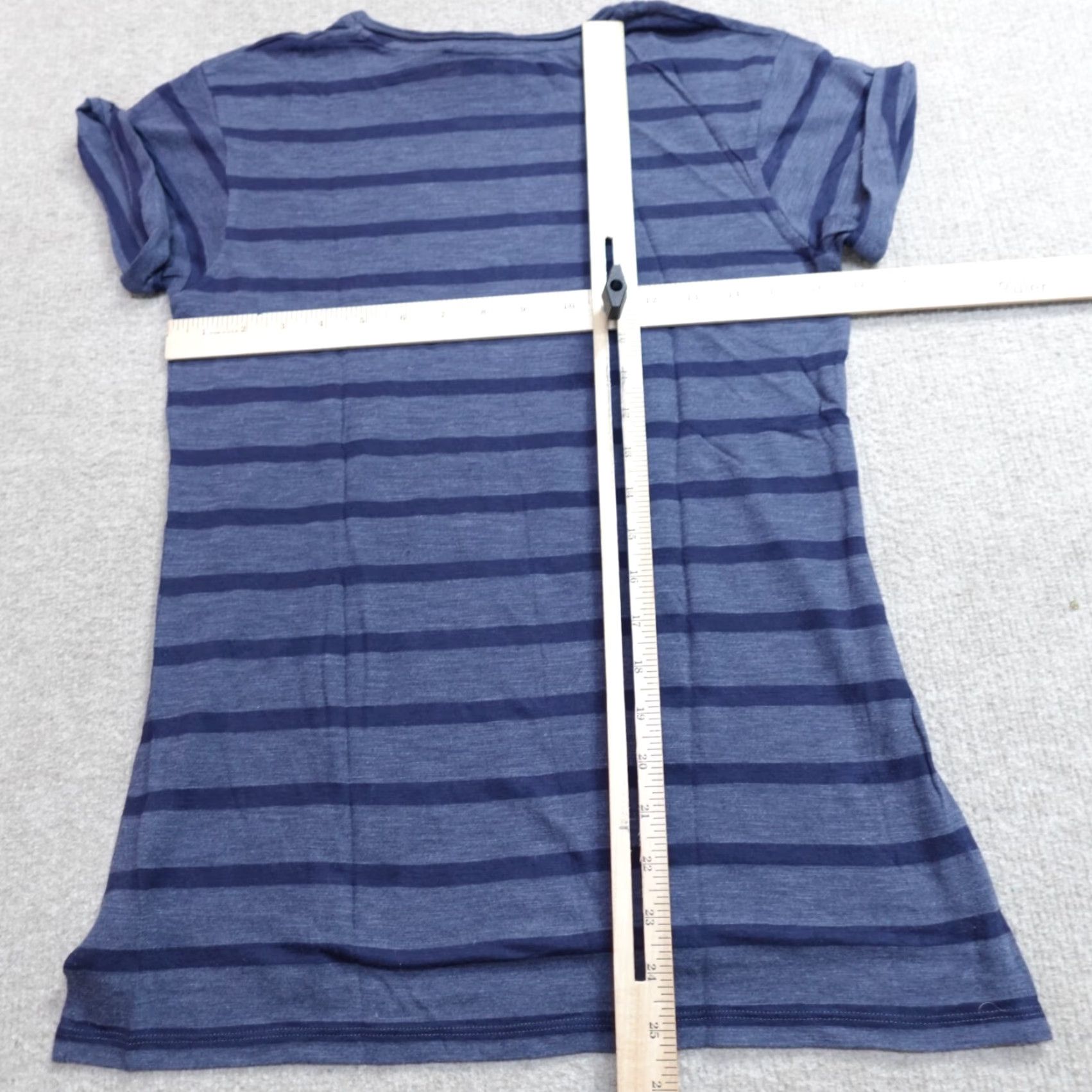 J.Crew Vince Womens Shirt XS Blue Crewneck Breton Stripe Roll Sleeve Shirt Women's XS Blue Breton Stripe Crew Neck Size XS / US 0-2 / IT 36-38 - 3 Thumbnail
