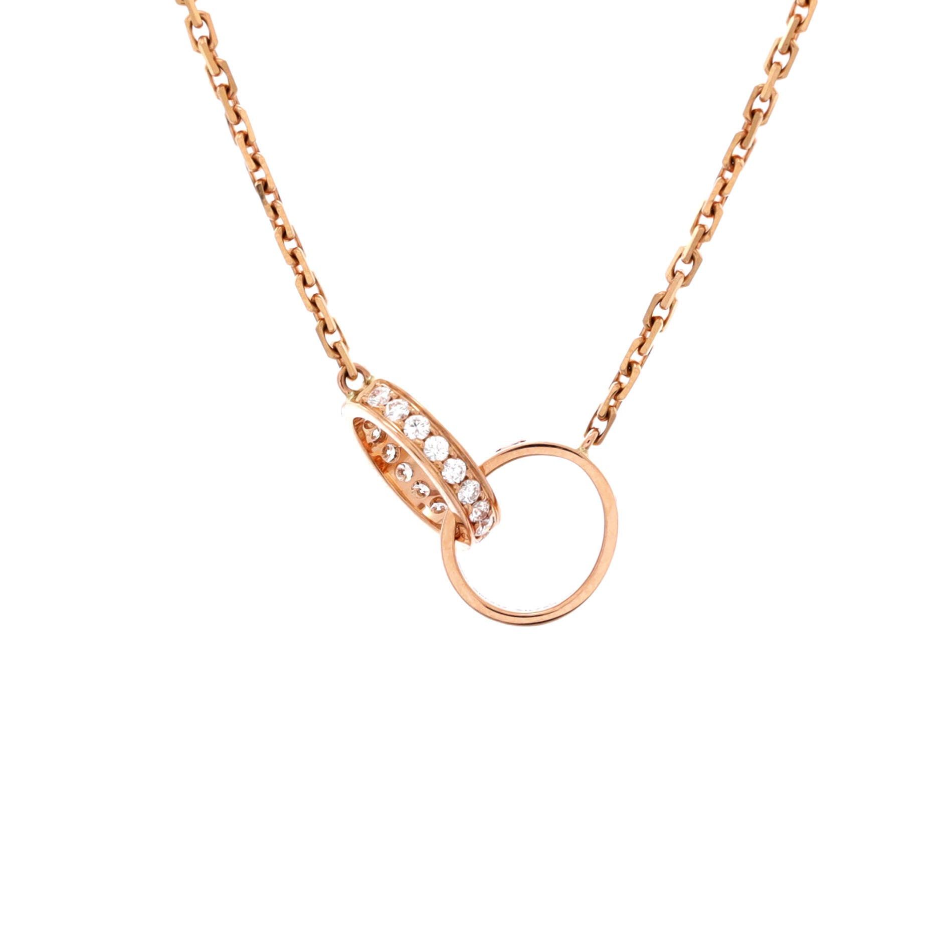 Cartier Love Interlocking Necklace Size ONE SIZE - 1 Thumbnail