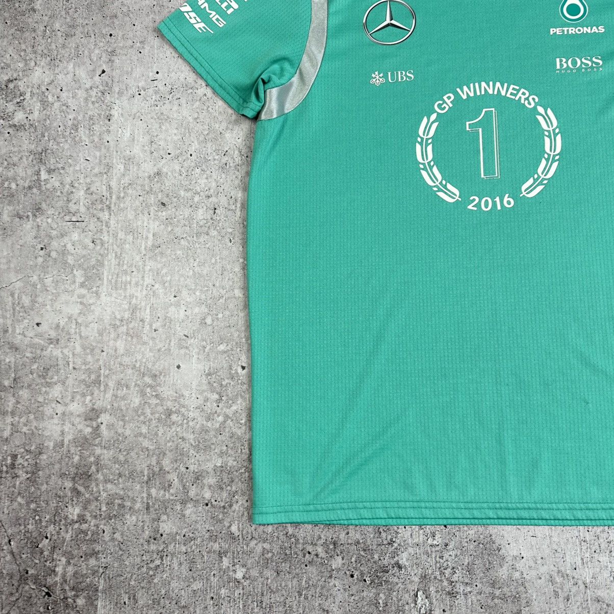Mercedes-Benz Vintage Mercedes Benz AMG Petronas F1 Formula One Jersey Size US M / EU 48-50 / 2 - 3 Thumbnail