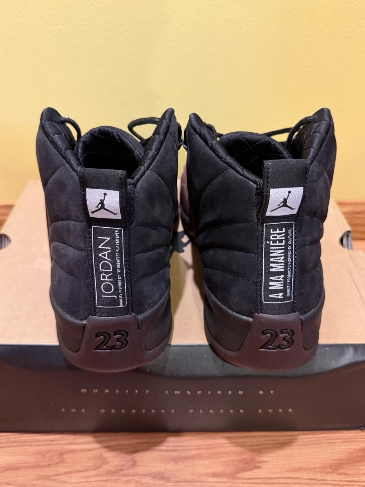 Jordan Brand Jordan 12 A Ma Maniere SP Black Size 12W/10.5M DV6989-001 Size US 12 / IT 42 - 5 Thumbnail