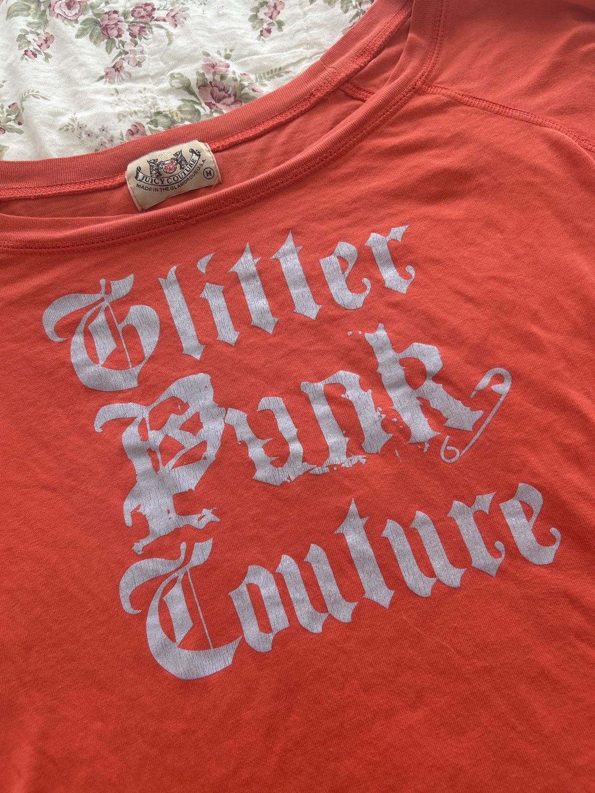 Juicy Couture Vintage Rare Y2K Juicy Couture “Glitter Punk Couture” Shirt Size M / US 6-8 / IT 42-44 - 3 Thumbnail