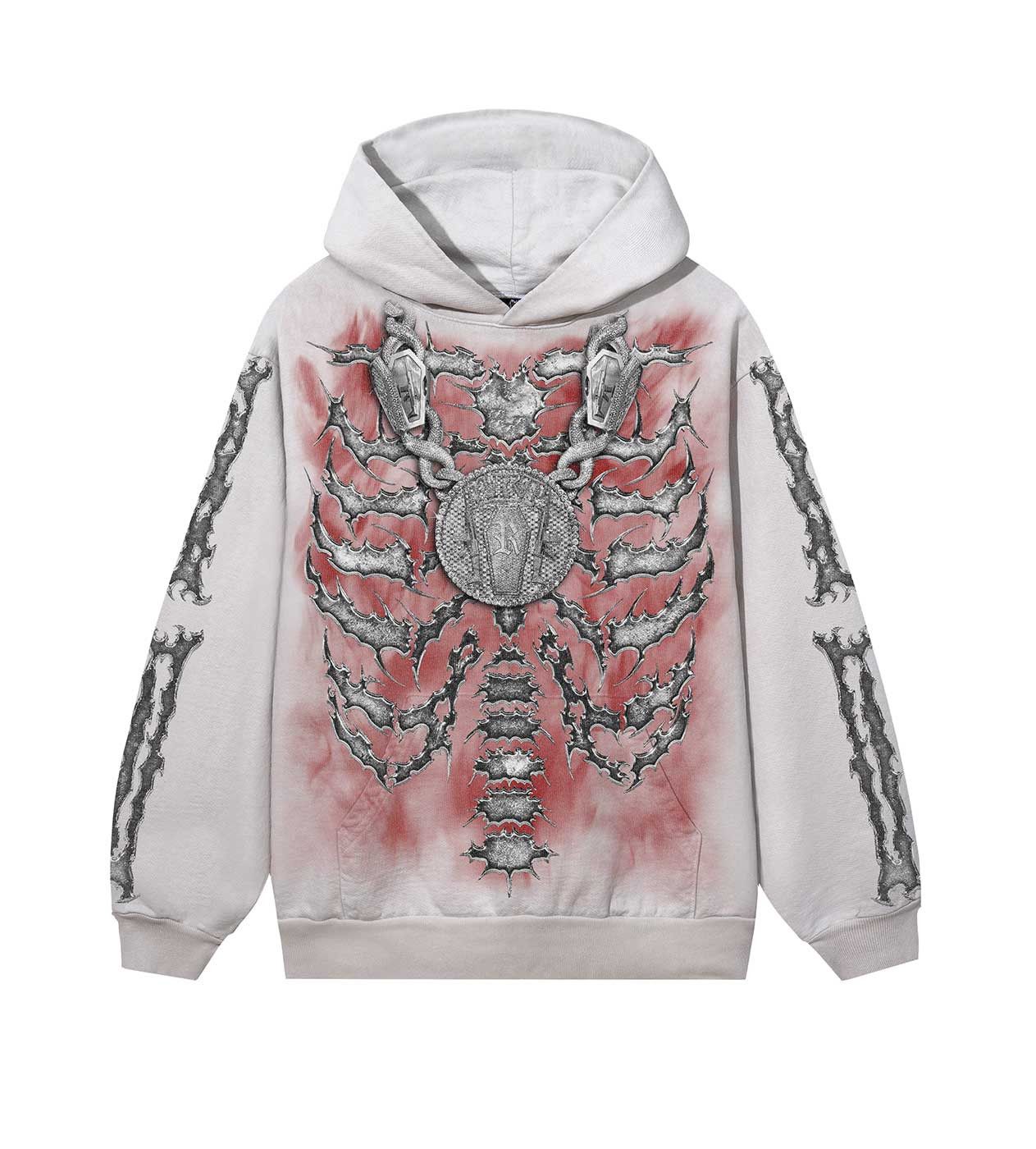 Revenge 38 Ribcage Hoodie Cement Size US XXL / EU 58 / 5 - 1 Thumbnail