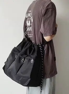 Japanese Brand Fashion hip hop large bucket bag shoulder bag Size ONE SIZE - 1 Thumbnail