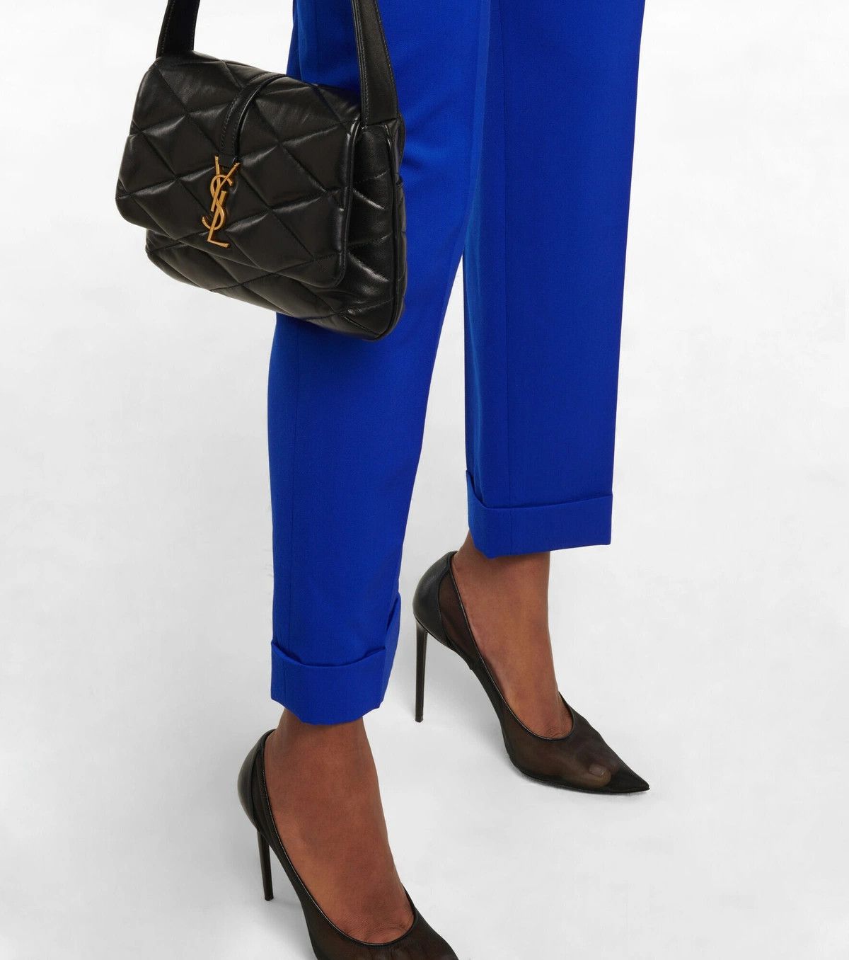 Saint Laurent Paris o1y0126 Casual Pant in Blue Size 27" / US 4 / IT 40 - 3 Thumbnail