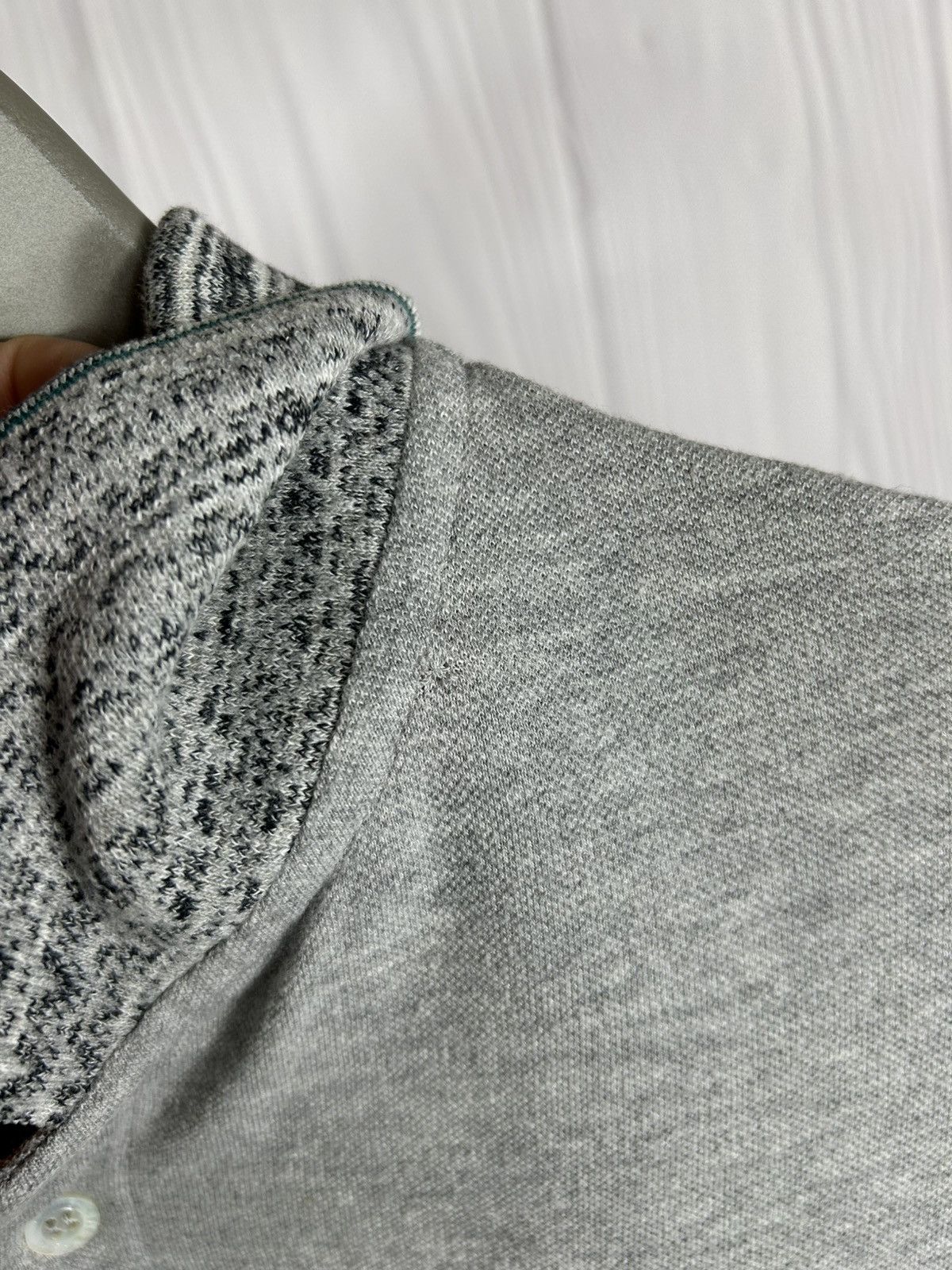 Missoni MISSONI Made In Italy Gray Polo Shirt 100% Cotton Size Size US L / EU 52-54 / 3 - 7 Thumbnail