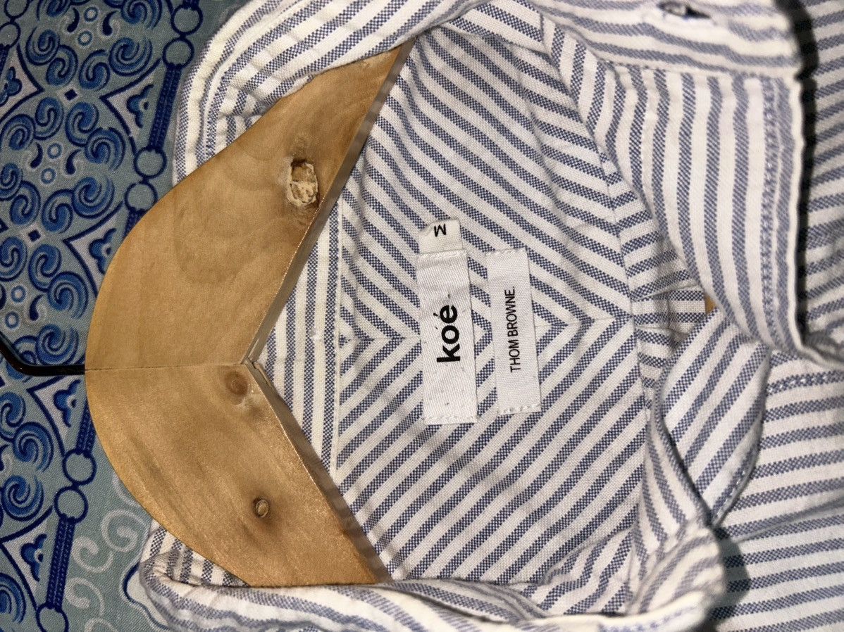 Thom Browne Koe x Thom Browne Striped Longsleeve Button Up Shirt Size US M / EU 48-50 / 2 - 7 Thumbnail