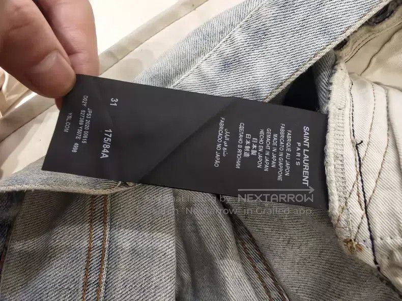 Saint Laurent Paris Saint Laurent Paris Natural washed Korean denim pants i Size US 31 - 6 Thumbnail