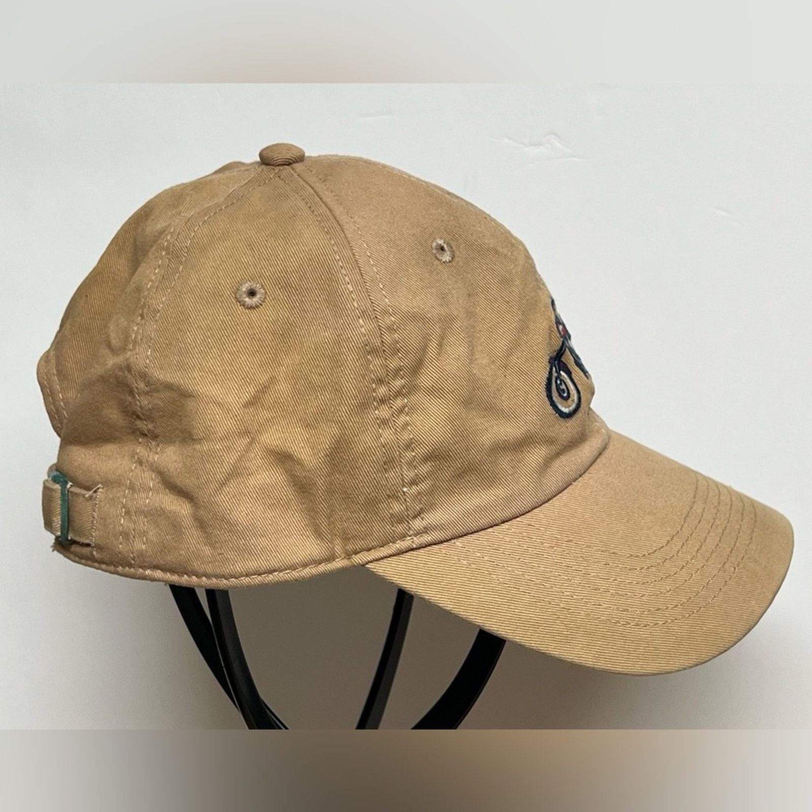 Life is Good Life Is Good Embroidered Motorcycle Strapback Hat Ball Ride Size ONE SIZE - 3 Thumbnail