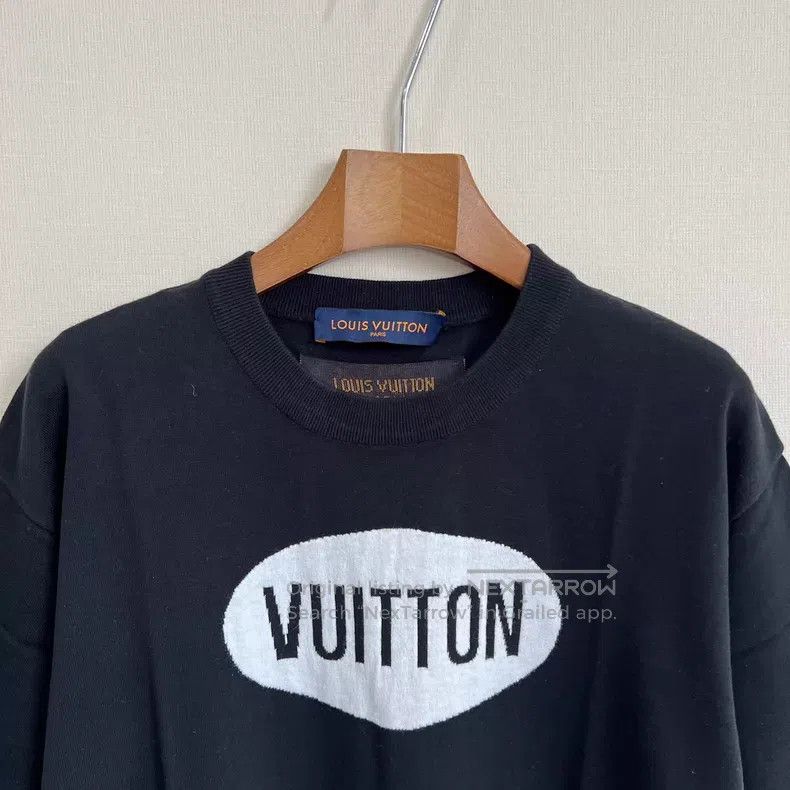 Louis Vuitton Louis Vuitton Black Patchwork Letter Logo Knit Short Sleev Size US XS / EU 42 / 0 - 2 Thumbnail