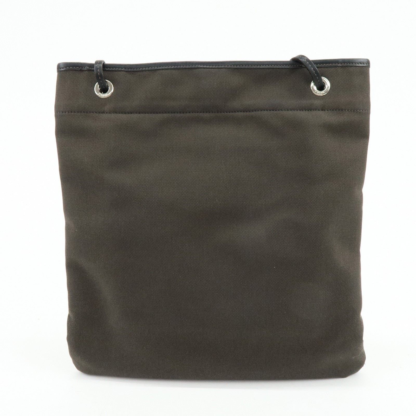 Prada Prada Logo Jacquard Crossbody Bag Dark Brown Size ONE SIZE - 2 Thumbnail