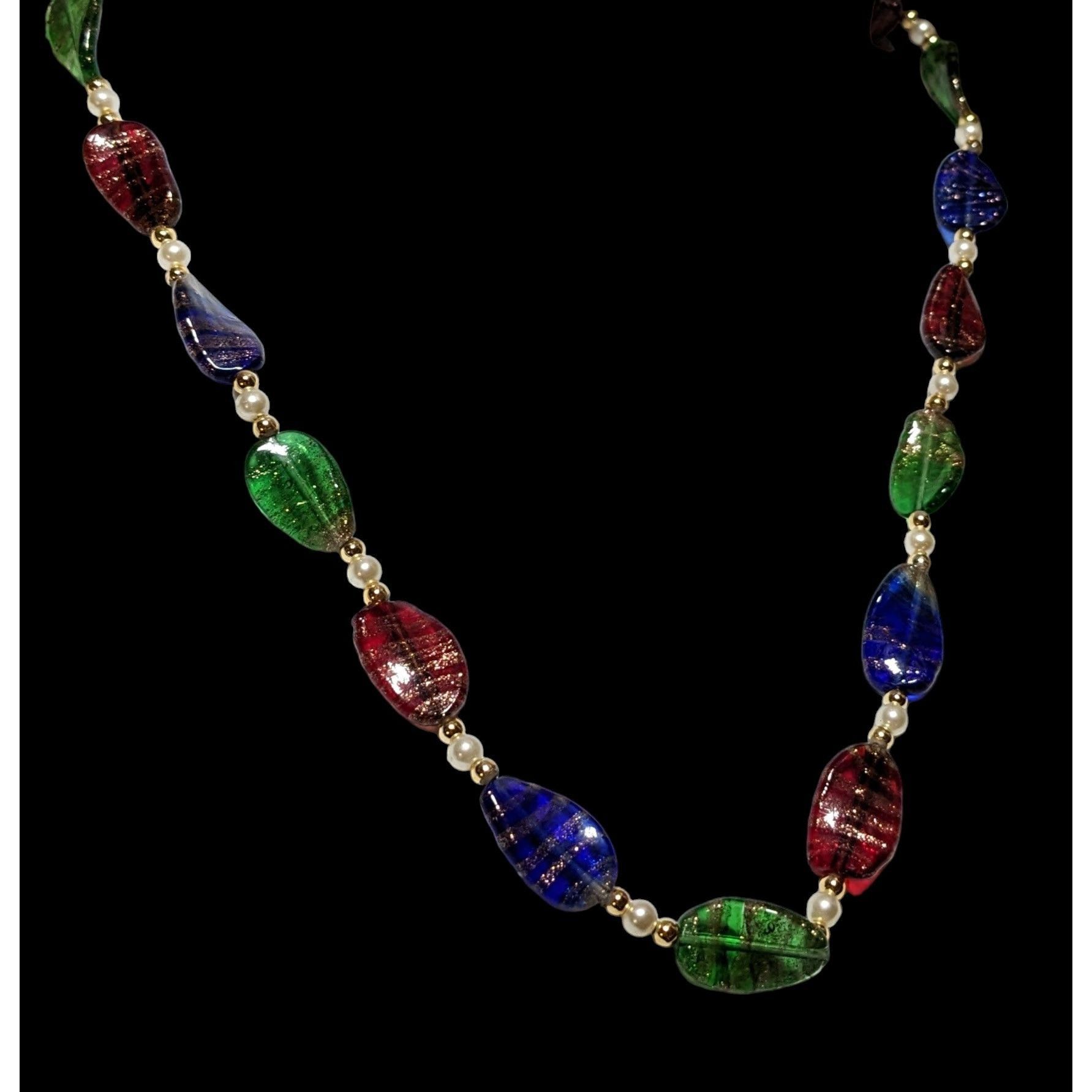 Other Rainbow Glitter Glass Necklace Size ONE SIZE - 4 Thumbnail