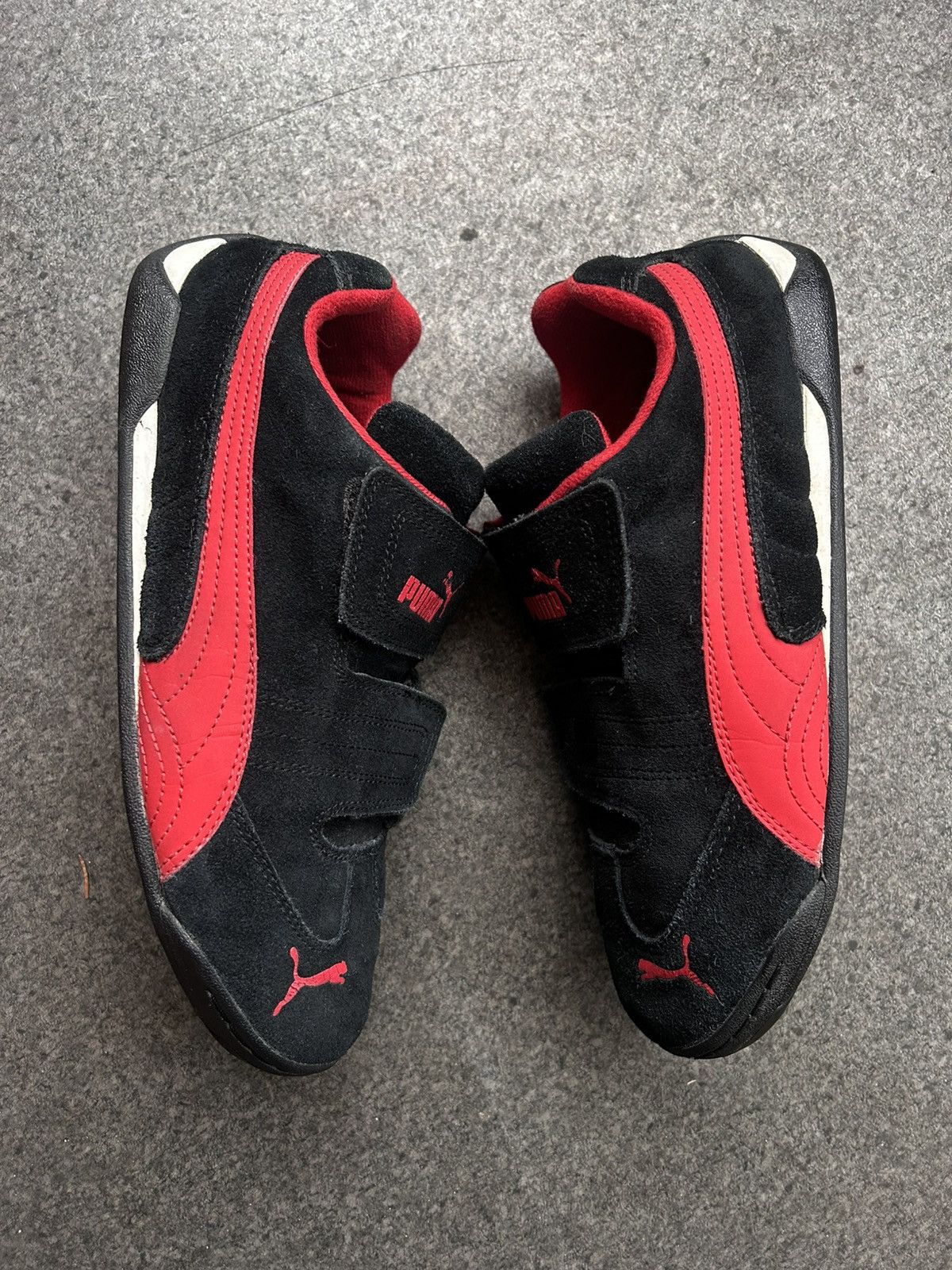 Puma × Vintage Vintage Puma SpeedCat Suede Low Top Velcro Sneakers Y2K Size US 6 / EU 39 - 4 Thumbnail