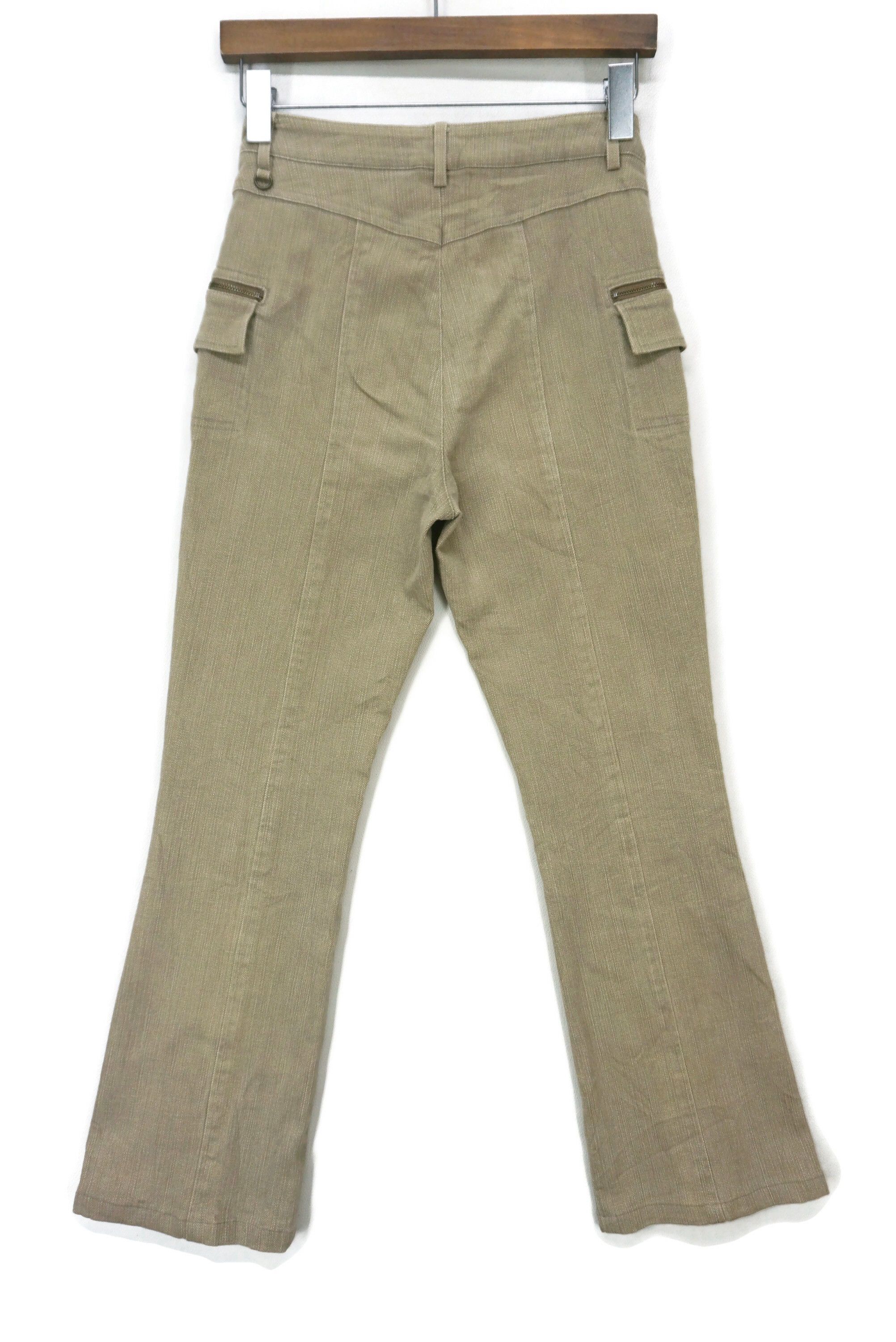 Japanese Brand Ca C'est Ca Pants fit W27xL26 High-Waisted Cropped Bootcut Size 26" / US 2 / IT 38 - 2 Thumbnail