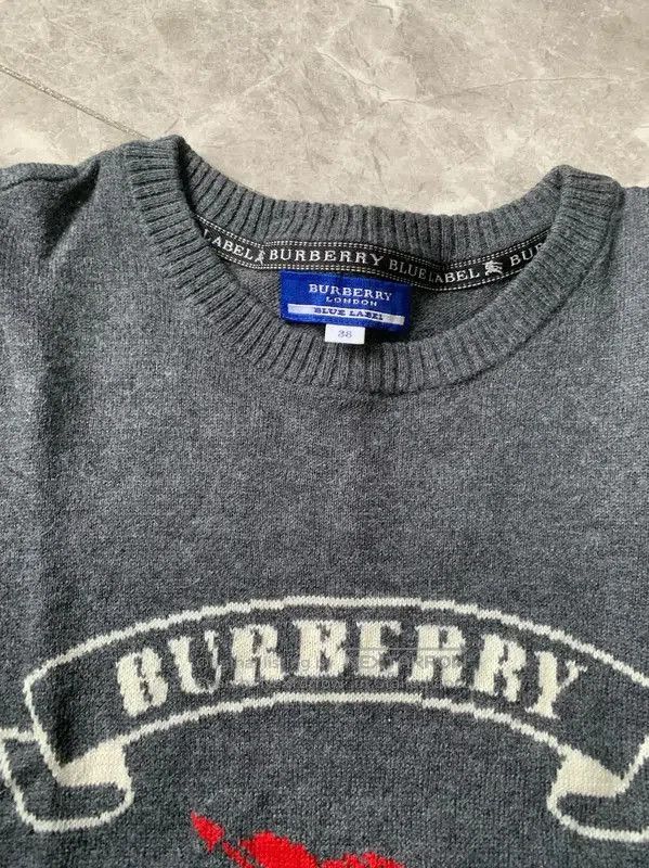 Burberry Burberry Gray Cotton Short Sleeve T-Shirt. Size M / US 6-8 / IT 42-44 - 4 Thumbnail