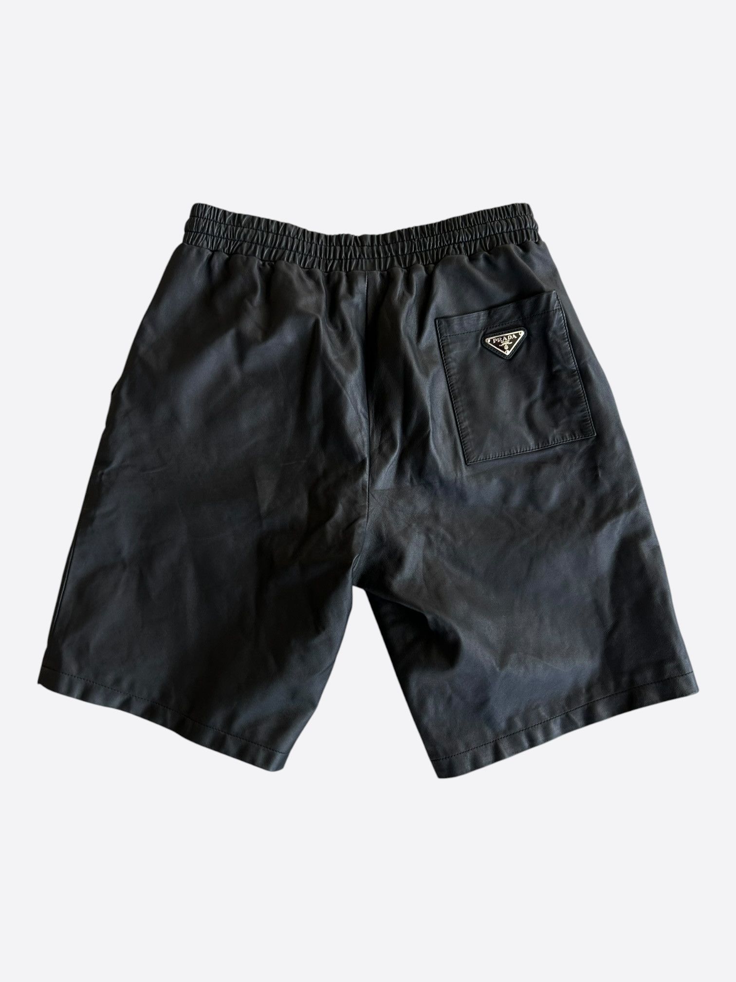 Prada Prada Black Logo Shorts Size US 30 / EU 46 - 2 Thumbnail