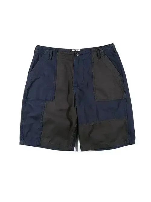 Jean 20SS Indigo Union Japan Navy Patchwork Shorts Size US 32 / EU 48 - 1 Thumbnail