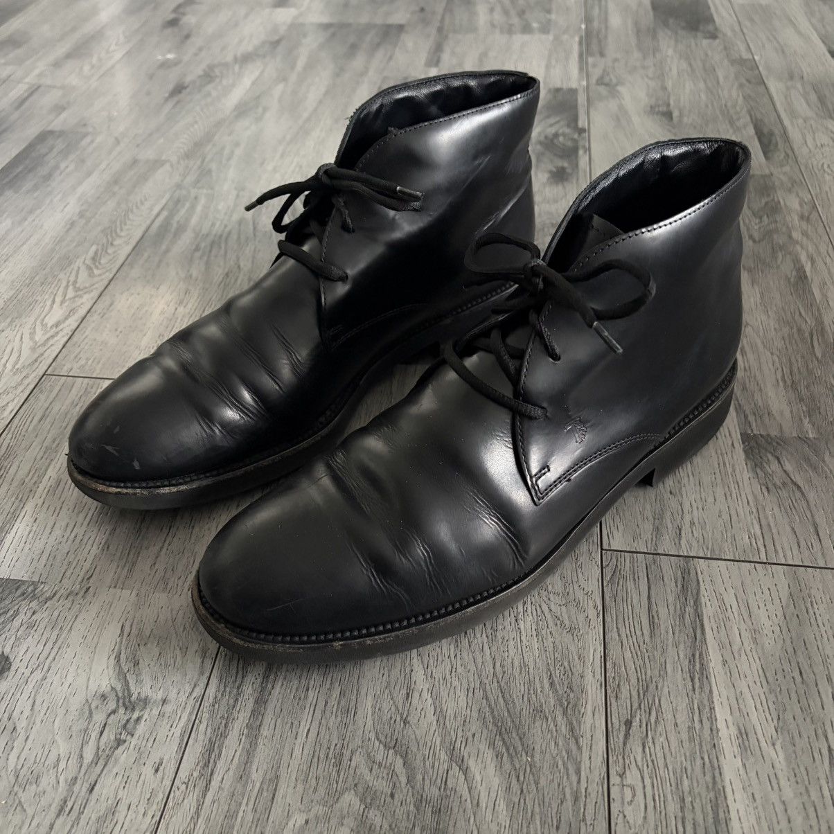 Tod's Tod's Black Leather Chukka Boots Size US 9.5 / EU 42-43 - 1 Thumbnail