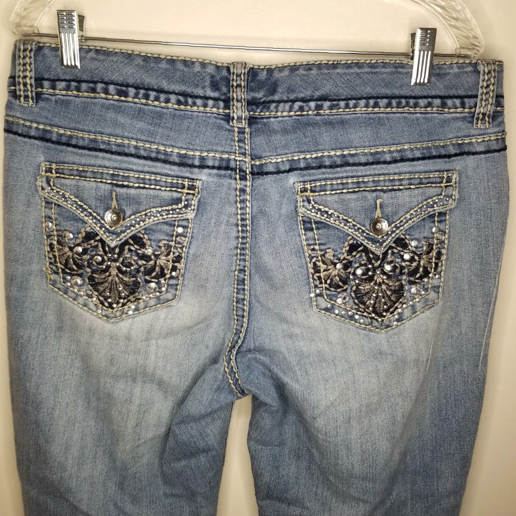 Nine West NINE WEST Women's Light Blue Straight Jeans Size 12/30 Regular Size 34" / US 12 / IT 48 - 5 Thumbnail