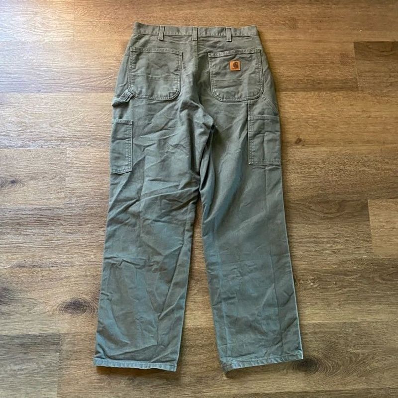 Carhartt Really Good Green Canvas Carhartt Carpenter Pants Size US 32 / EU 48 - 5 Thumbnail