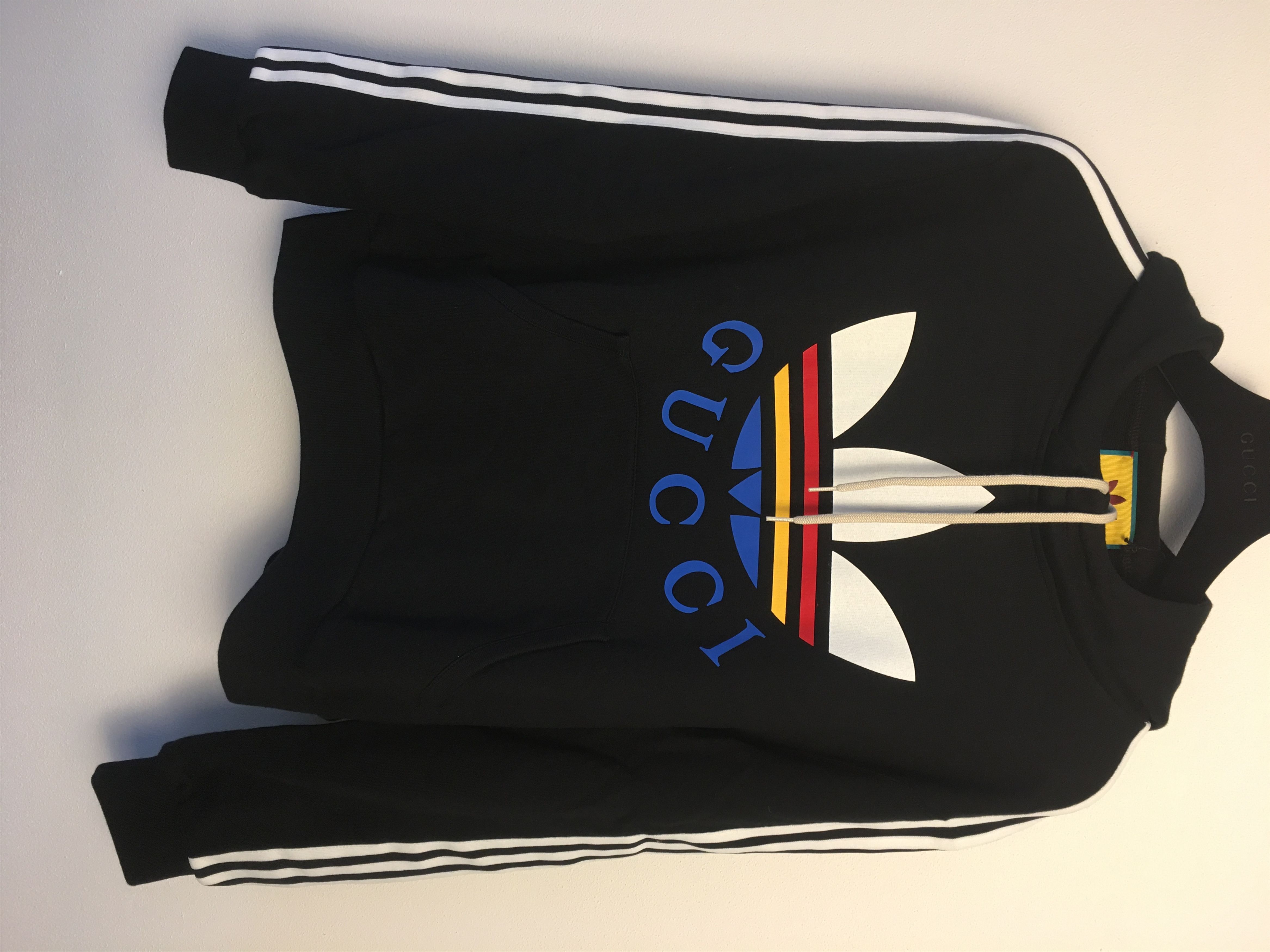 image of Hoodie Gucci + Adidas Metamorfosi in Black, Men's (Size Medium)