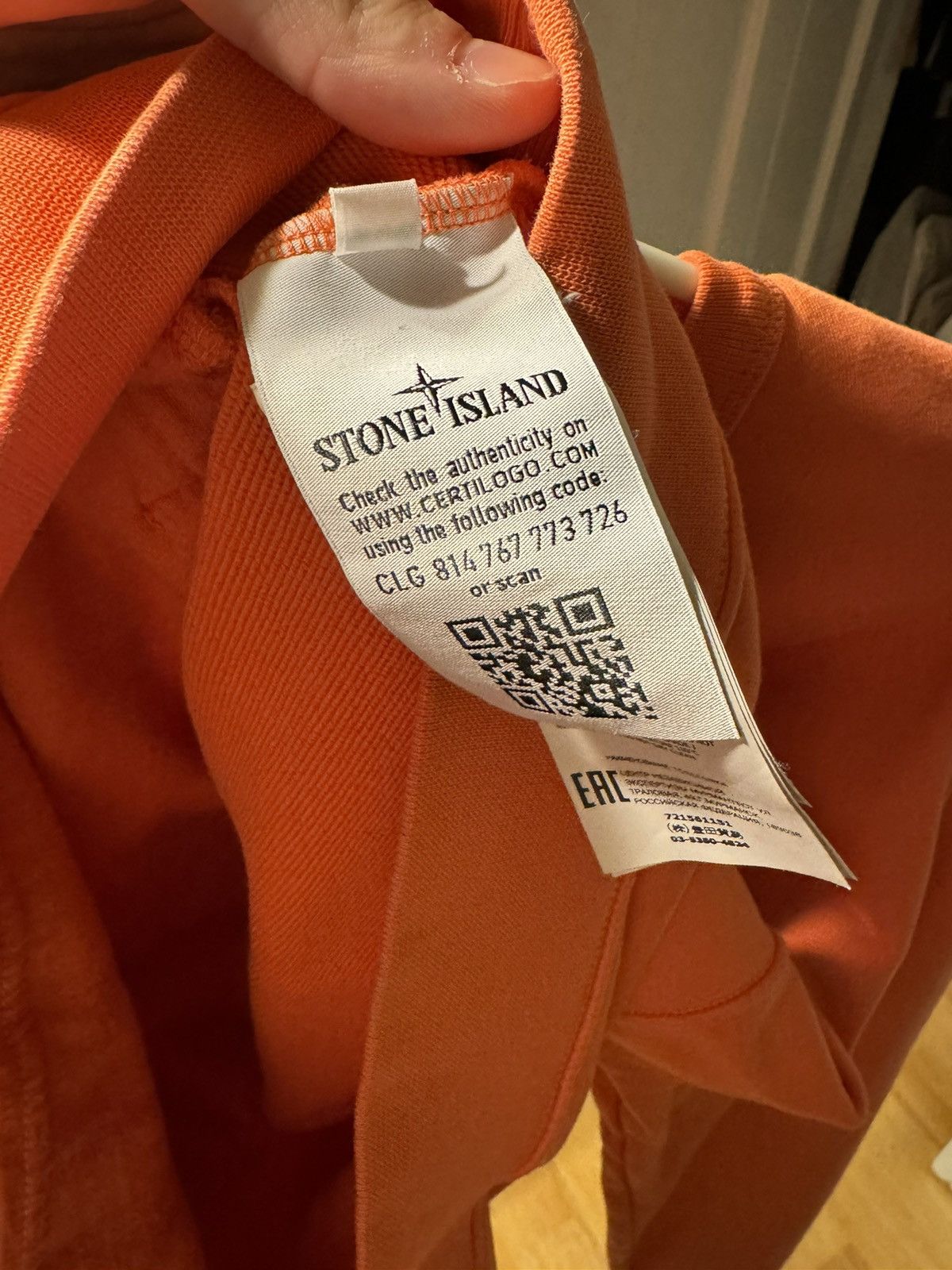 Stone Island Stone Island Orange Crewneck Size US M / EU 48-50 / 2 - 3 Thumbnail