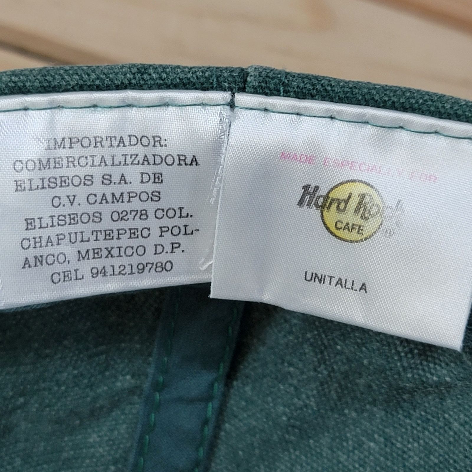 Hard Rock Cafe Hard Rock Cafe Mexico Adjustable Green Ballcap Size ONE SIZE - 7 Thumbnail