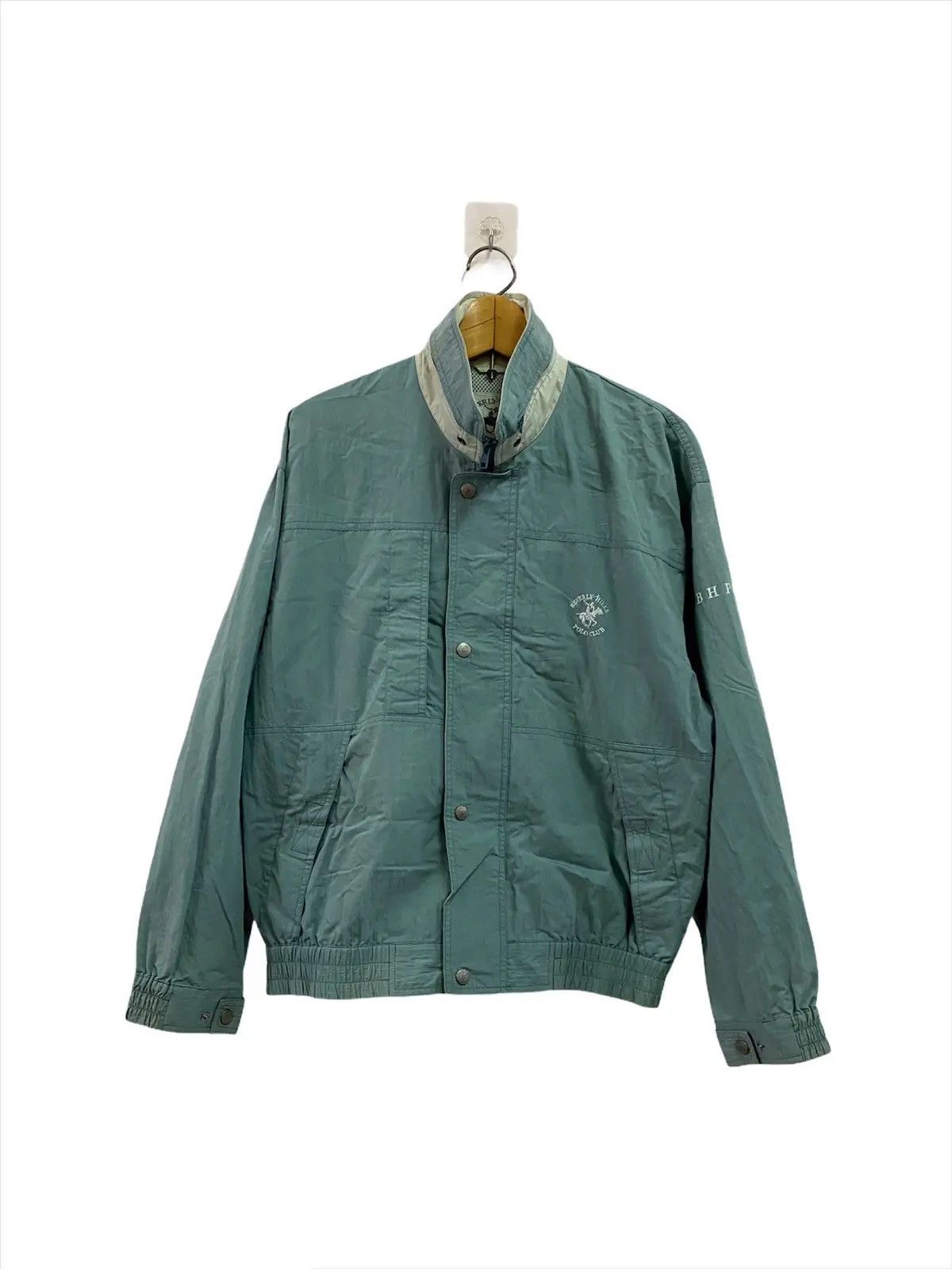 Beverly Hills Polo Club × Japanese Brand × Vintage Vtg Beverly Hills Polo Club MiniLogo Embroidery Ligh Jacket Size US L / EU 52-54 / 3 - 1 Thumbnail