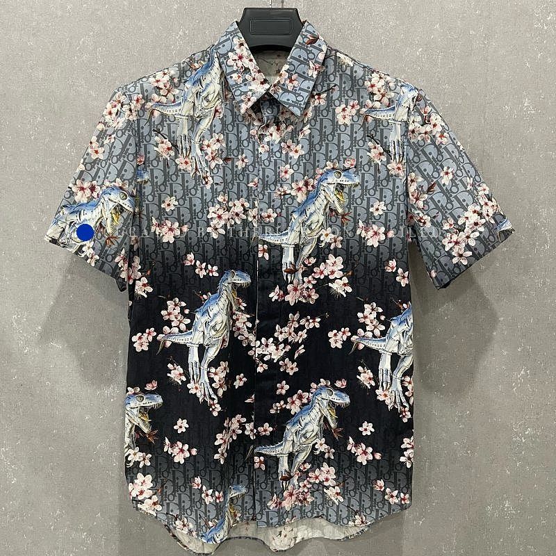 Dior Dinosaur Print Button-Up Shirt Size US M / EU 48-50 / 2 - 1 Thumbnail