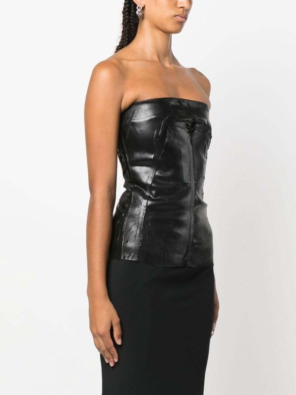 Rick Owens o1y0126 Denim Blouse in Black Size XS / US 0-2 / IT 36-38 - 3 Thumbnail