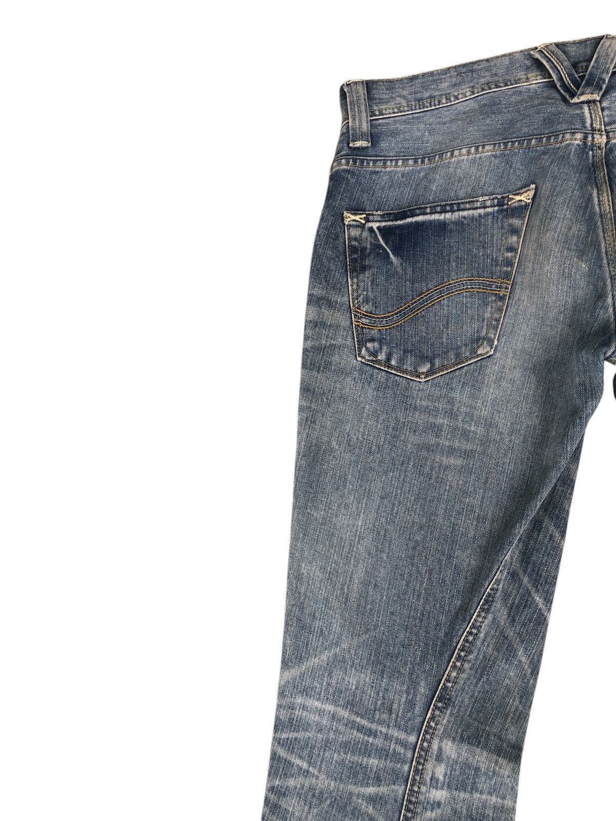 If Six Was Nine Japanese Lee Flared Jeans Distressed Jeans Size US 33 - 9 Thumbnail