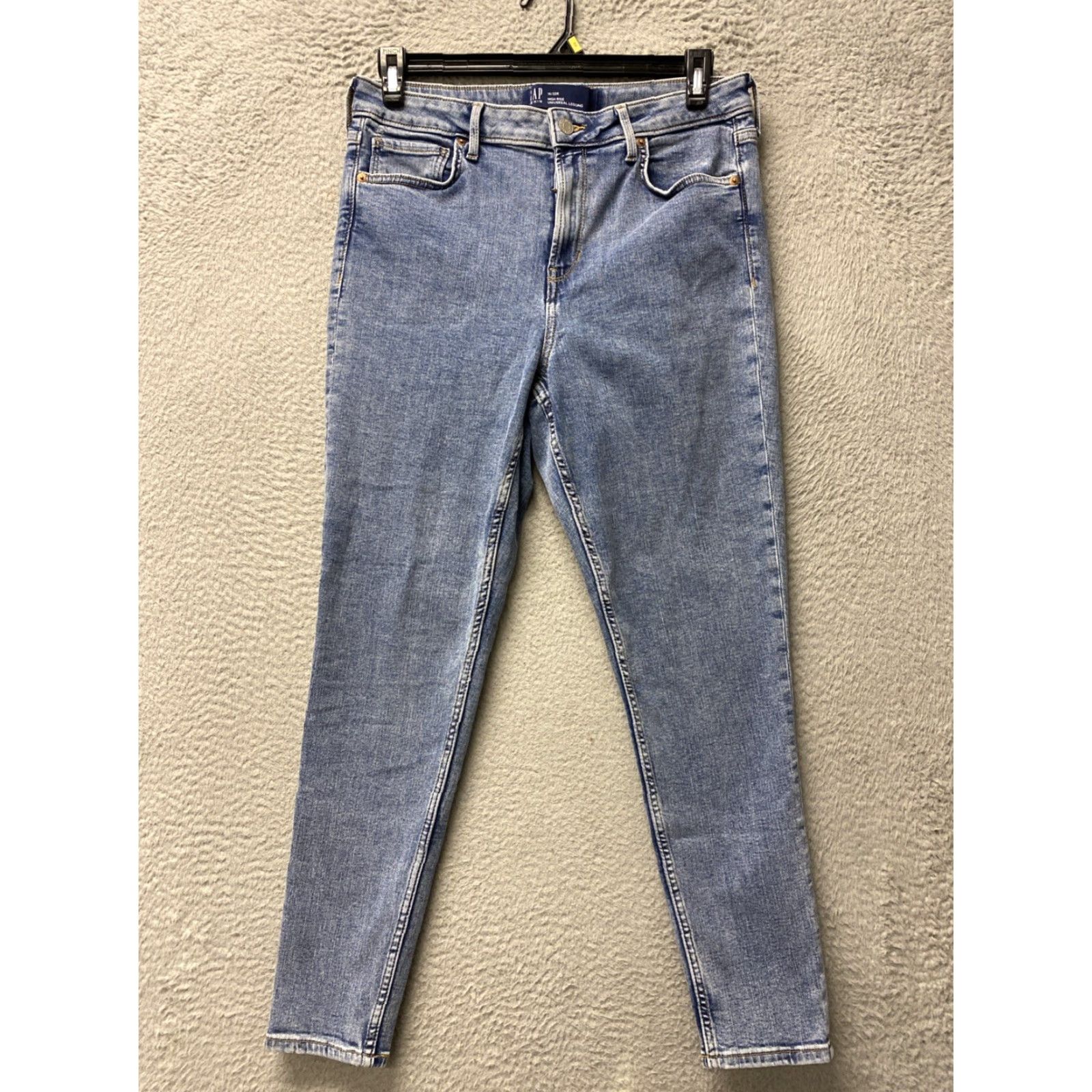 Gap GAP Jeans Women 14 Long Tall 32x28 Blue Washed Stretch High Rise Jeans Size 36" / US 14 / IT 50 - 2 Thumbnail